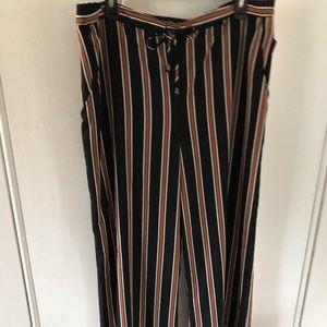 High waisted wide leg pants